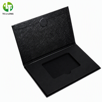 Boîte cadeau de luxe personnalisée pour carte VIP, emballage en carton pour carte de crédit, emballage exclusif pour carte cadeau