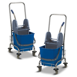Seau à serpillière simple en plastique de 30 L avec <span class=keywords><strong>essoreuse</strong></span> intégrée pour la vente en gros aux hôtels ou aux restaurants - Product Image 3