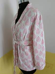 Handmade Cotton Kanta Kimono <b>Robes</b> for <b>Women</b> Knitted Fabric Standard Quality Patchwork Design Knee Length for Export Wear - Product Image 5