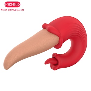 10 giocattoli di vibrazione dell'oscillazione del clitoride che leccano la lingua vibratore rosa per adulti giocattolo G stimolatore del Clit del piacere strumenti per le donne - Product Image 2