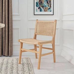 Tavolo da pranzo in <span class=keywords><strong>legno</strong></span> massello sedie rettangolare Log tavolo semplice casa sala da pranzo - Product Image 6