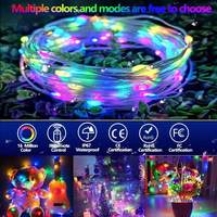 Guirlande lumineuse LED Shingel 5M 10M 20M, bande lumineuse RGBIC couleur rêve, guirlande lumineuse féérique USB intelligente, lumières de Noël pour arbre de Noël, contrôle par application, extérieur