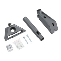 Support mural en forme de L pour Starlink Mini Gen 3, en acier allié et aluminium, avec adaptateur pour Starlink V3, réglable à 360°, gris