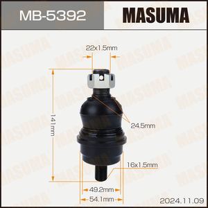 MASUMA MB-5392 ROTULE de type goujon, rotule à pression pour bras de suspension - Product Image 2