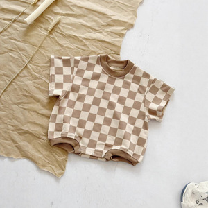 Body Oversize a Quadri a Maniche Corte per Bambini e Bambine – Abbigliamento Estivo - Product Image 3