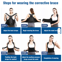 Ceinture de soutien postural réglable en polyester et coton respirant pour soulager les maux de dos – Protection professionnelle