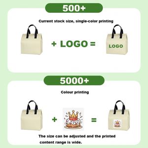Custom Logo Promotional Biodegradable Aluminum Fabric Thermal Leak Proof Insulated Food <b>Cooler</b> <b>Backpack</b> Bag - Product Image 5