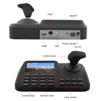 Monitor LCD de 5 Pulgadas, Controlador de Teclado IP PTZ, Cámara Domo de Alta Velocidad, Joystick 3D, Pantalla HD, Red