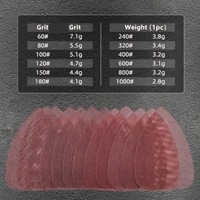 Papier abrasif en grille 98*140*140MM en forme de souris pour le ponçage du métal, papier abrasif en grille anti-poussière et collecteur de poussière