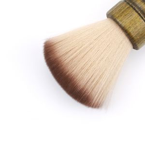 Profissional Camphorwood Maquiagem Pescoço Cabelo <span class=keywords><strong>Grooming</strong></span> Barbear Escova Varrer Barba Limpeza Ferramenta - Product Image 5