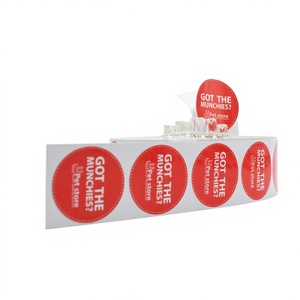 Custom Printed Round Pet Store <strong>Label</strong> Stickers Waterproof Self Adhesive PVC <strong>Packaging</strong> Roll <strong>Labels</strong> for Logo Branding - Product Image 3