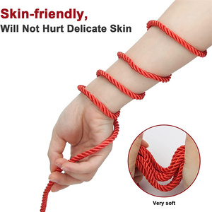 セックスボンデージソフトロープコード10M33フィートポリエステルファイバーロープクラフトロープ厚手のコットンコードアダルトゲーム拘束 - Product Image 4