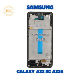 Pantalla Táctil LCD OLED Negra con Marco para Samsung Galaxy A33 5G A336, Repuesto de Pantalla para Teléfono Móvil - Product Image 3
