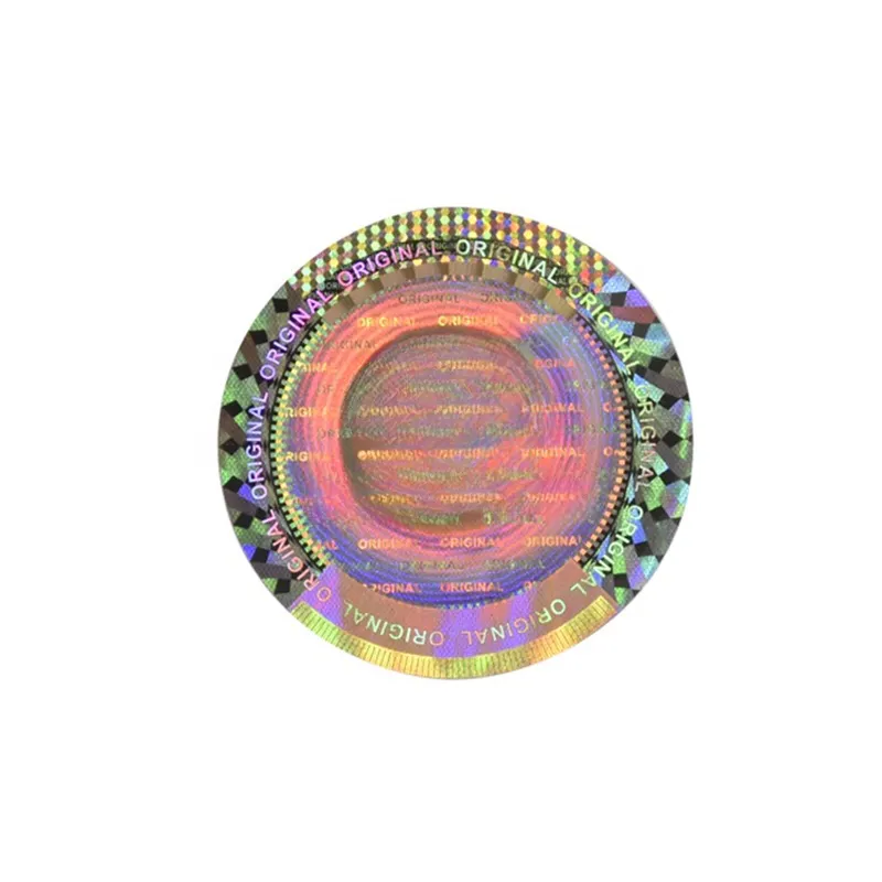 Etiqueta grande vazio autenticidade 3d vinil nfc holograma código QR sobreposições de segurança em rolo adesivo holograma personalizado