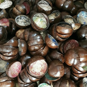 Ensemble de bols à noix de coco écologiques-Produits de cuisine naturels et durables-Bol unique vendu en 2025 - Product Image 1