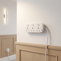 Prise de courant britannique 3 voies 13A 250V avec protection des enfants avec interrupteur individuel H05VV-F 3G1.25mm2x1.0m