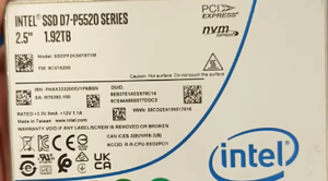 Disque dur à état solide (SSD) d'entreprise 1.92 To Intel P5520/P5530 - Product Image 6