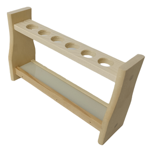 OEM personalizzabile di dimensioni Multiple 2 strati 6 fori e 12 fori espositore portaoggetti in legno spesso tubo di prova colorimetrico Rack - Product Image 4