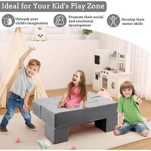 Compressed Hot Sale Montessori Foam <b>Floor</b> Bed Multifunctional Children Kids Modular Play <b>Sofa</b> for Children Bedroom Furniture - Product Image 5