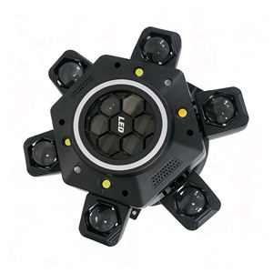RGBW 10x10W LED 6-Arms hareketli kafa lazer DMX 512 ses aktif disko müzik projektör lambası için parti DJ sahne aydınlatma evreleme - Product Image 5