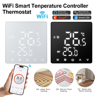 Thermostat intelligent Bingoelec à panneau PC givré contrôlé par Wi-Fi pour chauffage au sol électrique domestique, norme UE