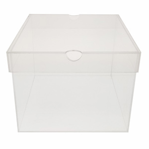 ขายส่งที่ทำด้วยมือรองเท้าคริลิคกล่องแสดงที่มีฝาปิด - Product Image 4