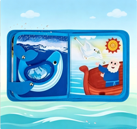 Livre en tissu éducatif pour bébés et enfants, résistant aux déchirures, avec animaux en 3D, pour l'éveil et l'éducation précoce, livre en feutre, livre d'activités