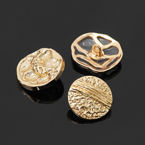 Botones Personalizados de Fábrica KUNSHUO, Botones de Concha, Estrella de Mar, Forma Irregular, Vástago de Metal, Botones Metálicos para Ropa de Mujer - Product Image 4