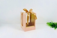 Boîte à fleurs carrée en velours transparent avec couvercle en acrylique de luxe, boîte cadeau, emballage cadeau avec ruban