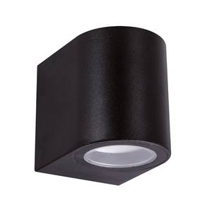 Applique da Esterno Rotonda GU10 12W IP54 68 Nera, Resistente all'Acqua, Ideale per Illuminazione Esterna e Aree Umide. - Product Image 1