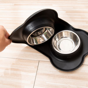 Atacado A Indústria Baixo Preço Portátil Silicone Duplo <span class=keywords><strong>Pet</strong></span> <span class=keywords><strong>Bowl</strong></span> - Product Image 4