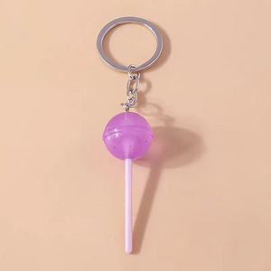 Lovely Resin Candy <strong>Lollipop</strong> Keychain Simulation Food Key <strong>Rings</strong> for Men Women Handbag Pendants Diy Kids Jewelry Gifts - Product Image 4