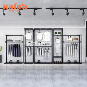 Cửa hàng bán lẻ lịch thi đấu kệ kim loại triển lãm Kệ OEM siêu thị bằng gỗ và thép không gỉ quần áo Rack hiển thị cho các cửa hàng - Product Image 5