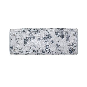 Bolso Tote Clásico de PU con Bordado Floral, Bolso Estructurado con Herrajes Plateados, Bolso de Hombro Premium a Precio de Fábrica - Product Image 5