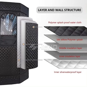 Nouvelle conception de tente de <span class=keywords><strong>sauna</strong></span> pliable pour 1 personne, <span class=keywords><strong>sauna</strong></span> portable d'intérieur pour la perte de poids avec poêle - Product Image 4