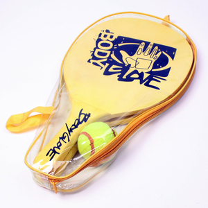 Bán Buôn Trò Chơi Ngoài Trời Và Bãi Biển Vợt Tennis Bộ Gỗ Bãi Biển Vợt Với Bóng - Product Image 1