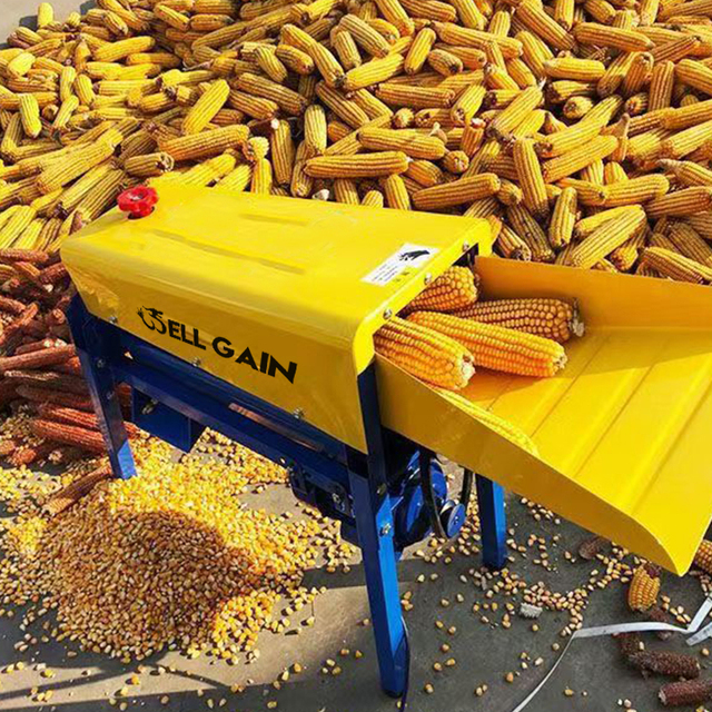 Wellgain Fully Automatic Gasoline Corn Sheller with Quick Threshing, Matched Fuel Engine, and 1200kg/h Productivity