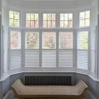 Nouvelles fenêtres à persiennes horizontales manuelles, insonorisées, modernes, pare-soleil, en bois, PVC, profilés en alliage d'aluminium, pour salon et hôtel