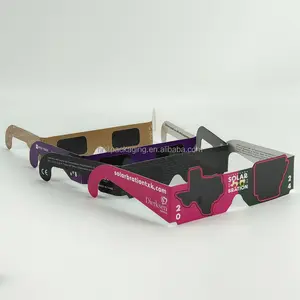 2024 ISO 12312 Certified Solar Eclipse Glasses Paper Eclipse Viewing Glasses For Solar Event Packaged Application