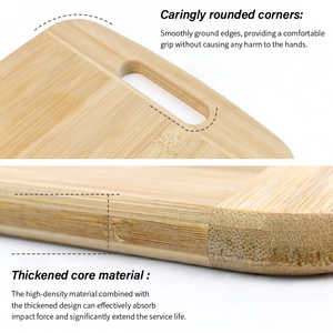 WDF Fábrica al por mayor Rectangular Cocina Gruesa Lujo Durable y Ecológico Tabla de cortar de Bambú - Product Image 3