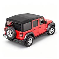 Nouveau produit : Accessoires de modification de voiture, toit souple carré en toile, montage non destructif pour Wrangler JL 18-26