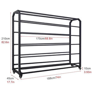 מתלה בד מתכת כבדה-מתכת 2025 מתלה שטח רב-שכבתי לחמניות טקסטיל - Product Image 4