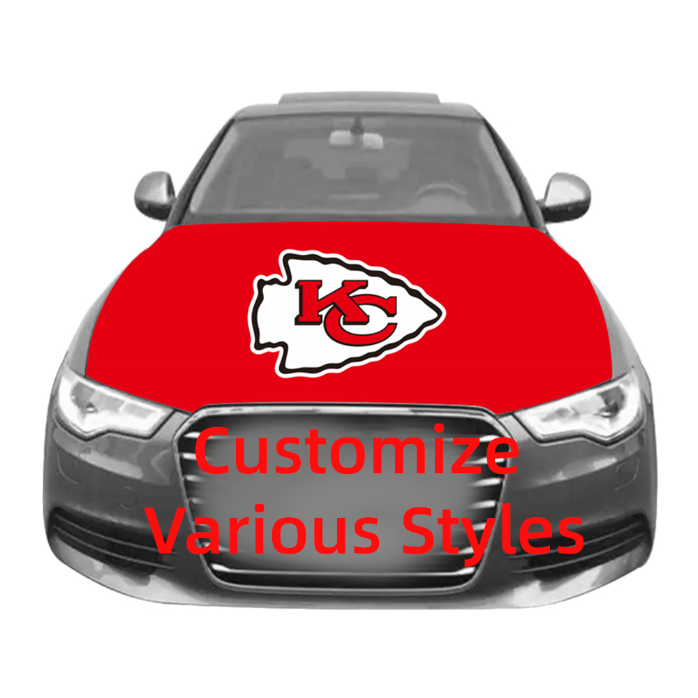 Cubierta para capó de coche, bandera personalizada nacional de la nfl, Italia, Croacia, gorrito, México, 49ers, venta directa de fábrica