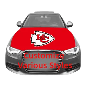 Pabrik Penjualan Langsung Koboi 49ers Chiefs Chargers Nfl Nasional Kustom Italia Bonnet Meksiko Bendera Penutup Kap Mobil