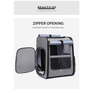 Sac à dos utilitaire personnalisé pour animaux de compagnie, fabriqué en usine BSCI, pour chat, chien, voyages, week-end, camping en plein air, promenade, sac à dos pour chat - Product Image 5