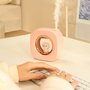 Nuevo <span class=keywords><strong>Humidificador</strong></span> Ultrasónico de Dibujos Animados Adorable, Recargable de 1200mAh, Portátil, con Luz Nocturna Cálida y Fría, para Uso en Coche, Bajo Consumo - Product Image 6