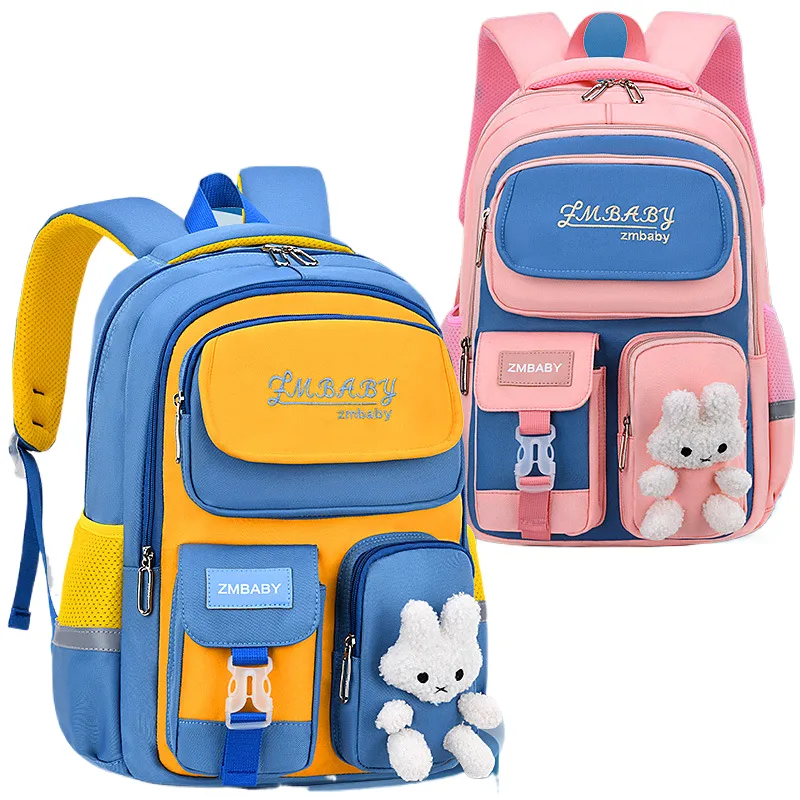 Wasserdichter Rucksack bunte Cartoon tragbar große Kapazität Kinder Mädchen Schultaschen Kinder Schultaschen