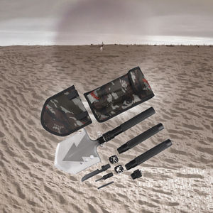 Pala de Supervivencia Plegable Multifuncional KYLIN para Campismo y Escalada, con Mango de Metal Dorado en Forma de D, Portátil y Combinada - Product Image 3