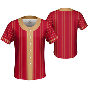 New sale 2020 ベスボールユニフォーム sweat-absorbent quick-drying excellent sublimation print male sports wear design - Product Image 1