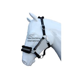 Licou doux en cristal pour cheval, collier, molletonné, réglable, équipement cheval cheval, licou, am600 - Product Image 1